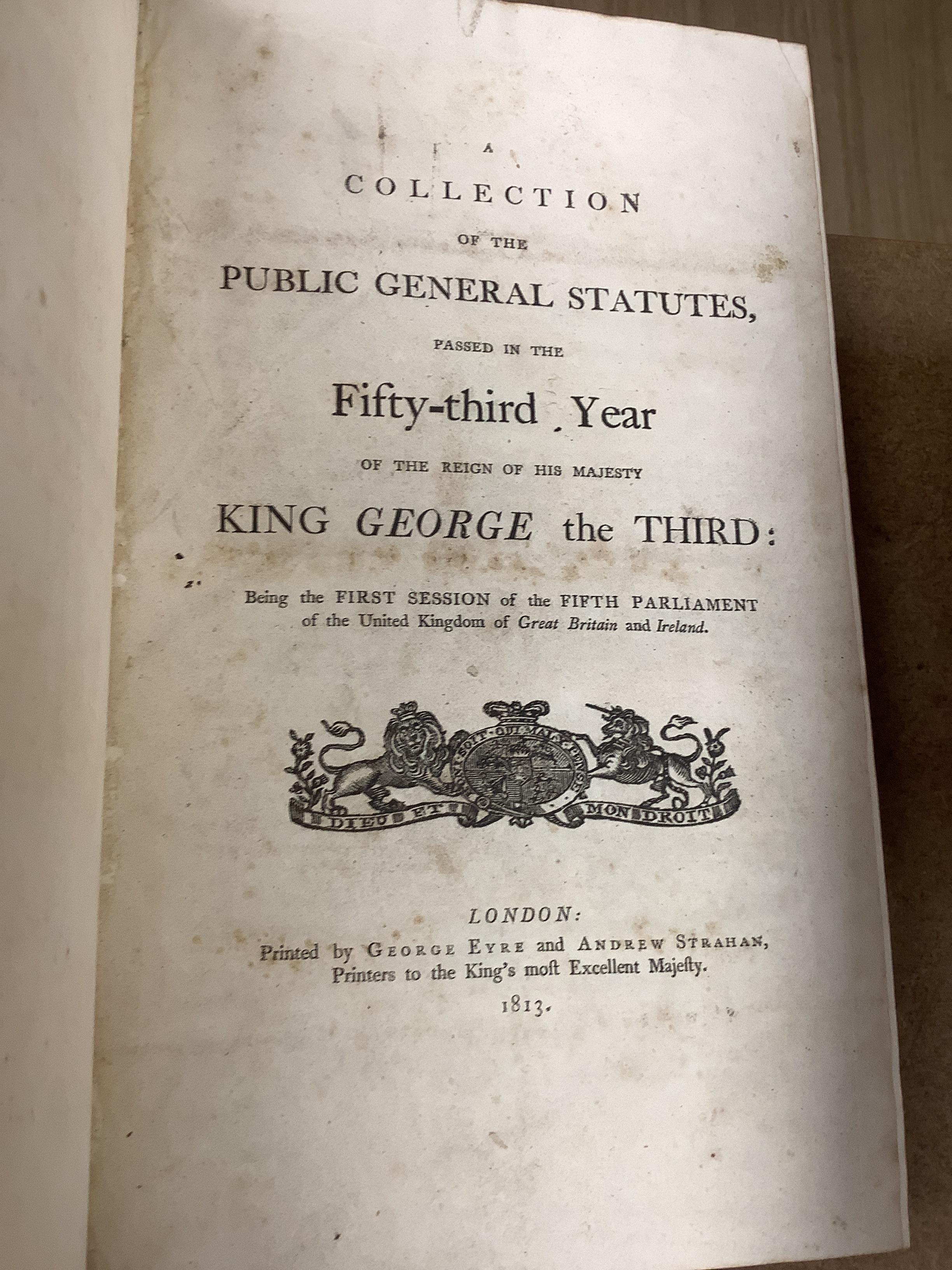 1822 George III Acts and Statutes Dictionary of Decisions etc. (9)
